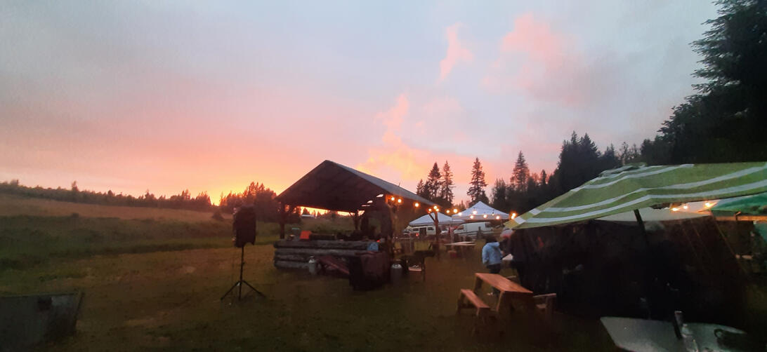 Sunset at the 2023 Brush Stomp Sunset at the 2023 Brush Stomp