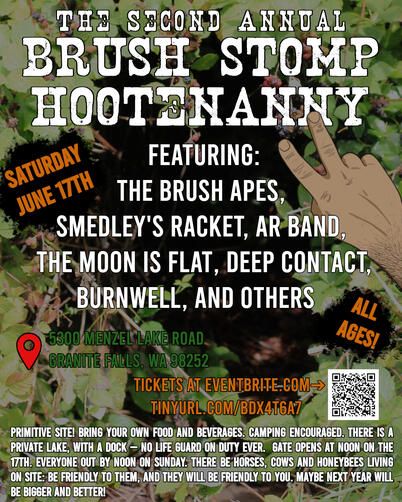 Poster for the Second Annual Brush Stomp Hootenanny Poster for the Second Annual Brush Stomp Hootenanny